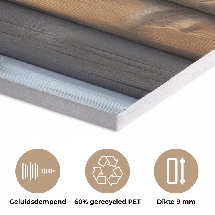 Hout - Planken - Gemengd PET vilt middel -closeup_NL