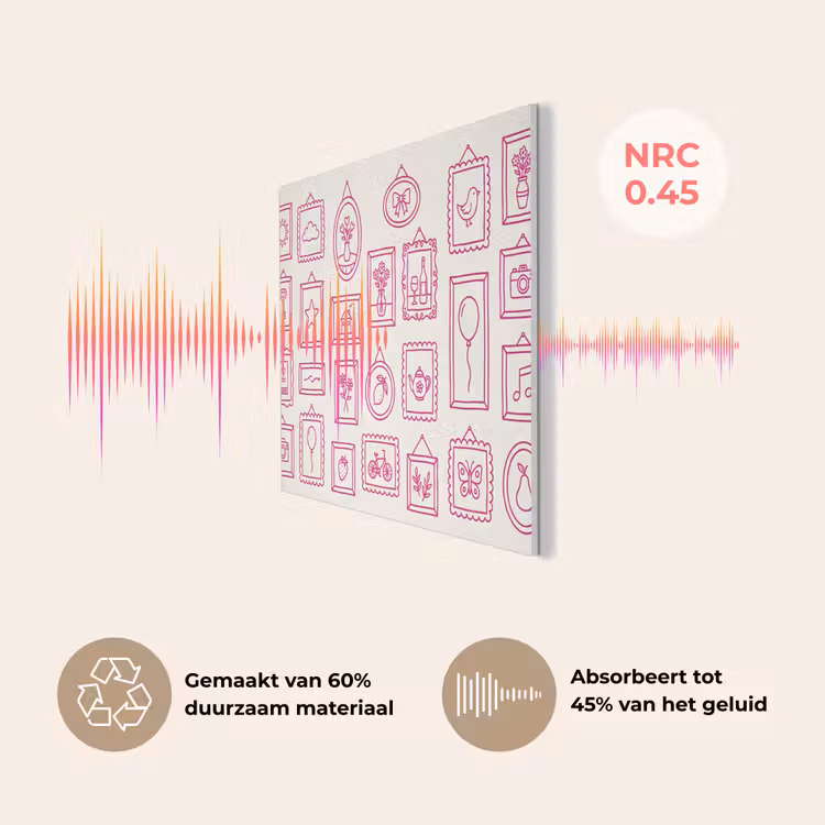 Illustratie - Collectie - Kunst - Minimalistisch - Roze PET vilt klein -USP_NL