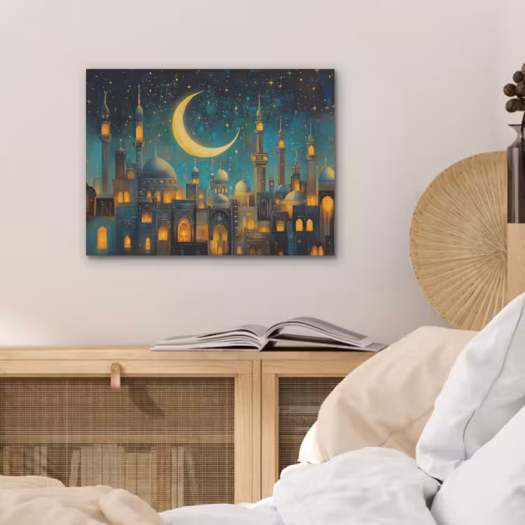 Islamitisch - Moskee - Ramadan - Islam PET vilt klein -sfeer3