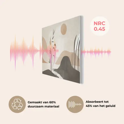 Japandi - Landschap - Beige PET vilt klein -USP_NL
