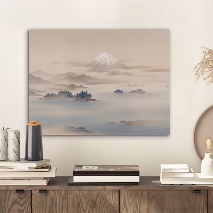 Japans - Landschap - Beige PET vilt klein -sfeer1