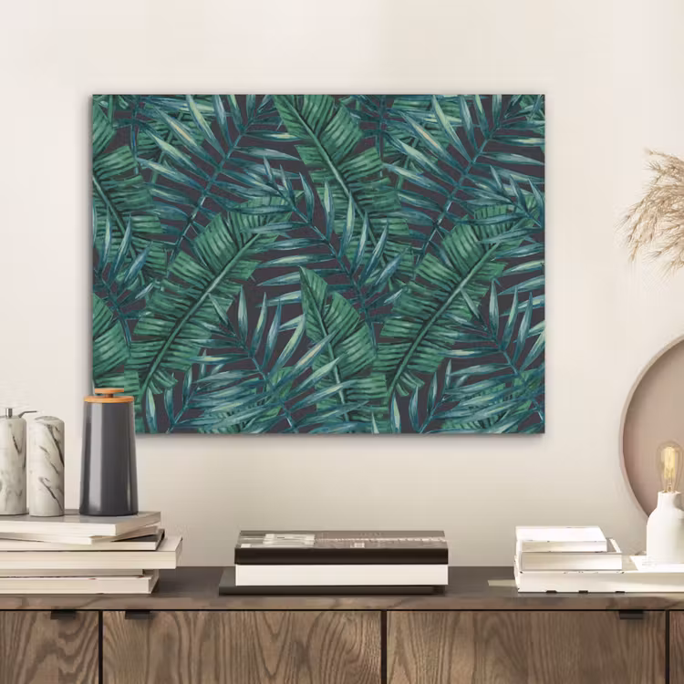 Jungle - Bladeren - Tropical PET vilt klein -sfeer1