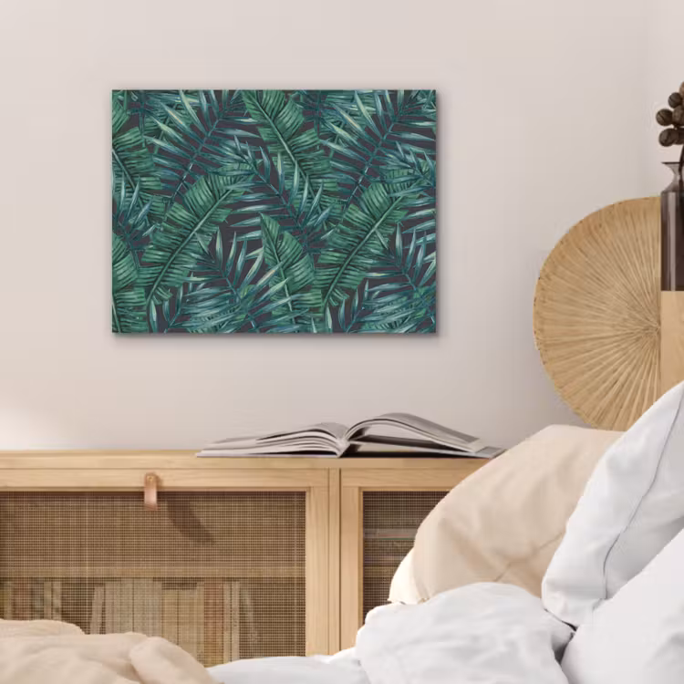 Jungle - Bladeren - Tropical PET vilt klein -sfeer3