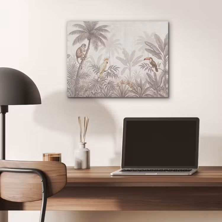 Jungle - Dieren - Palmbomen PET vilt klein -sfeer5