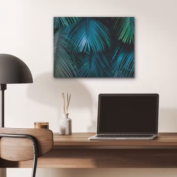 Inductie mat - Jungle - Inductie beschermer - Palmblad - Natuur PET vilt klein -sfeer5