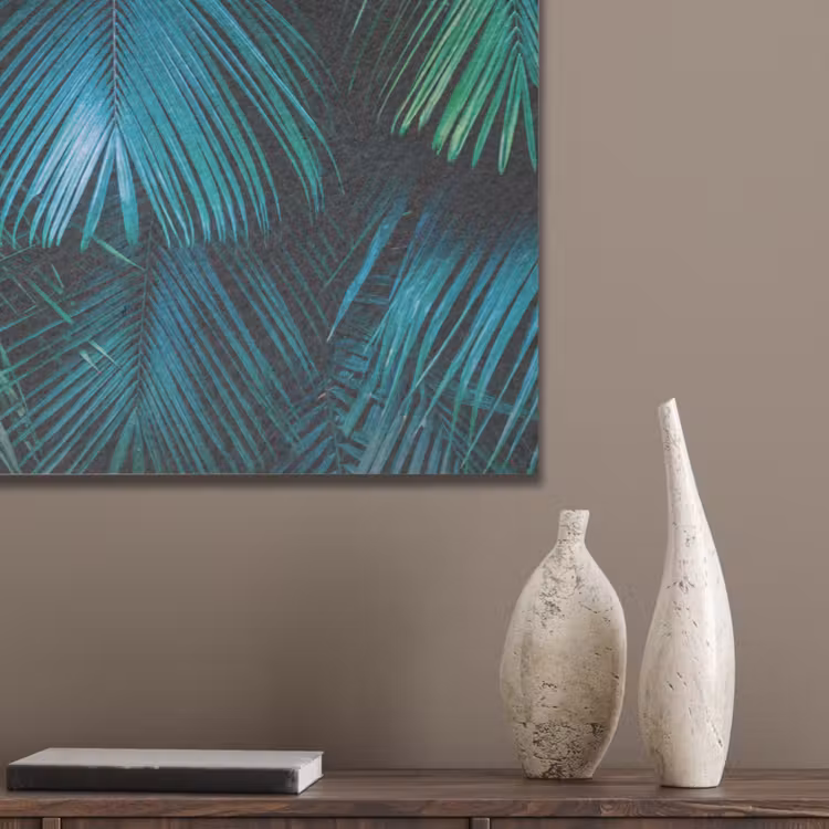 Inductie mat - Jungle - Inductie beschermer - Palmblad - Natuur PET vilt klein -sfeer6_closeup