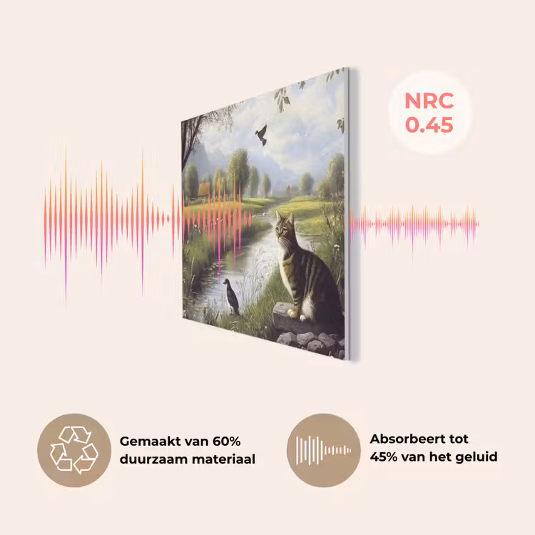 Kat - Beekje - Weide PET vilt klein -USP_NL