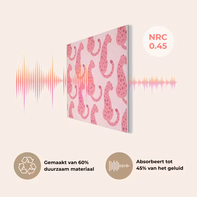 Kat - Gevlekt - Dieren - Patroon - Roze PET vilt klein -USP_NL