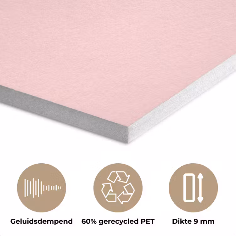 Kat - Illustratie - Minimalistisch - Roze PET vilt klein -closeup_NL