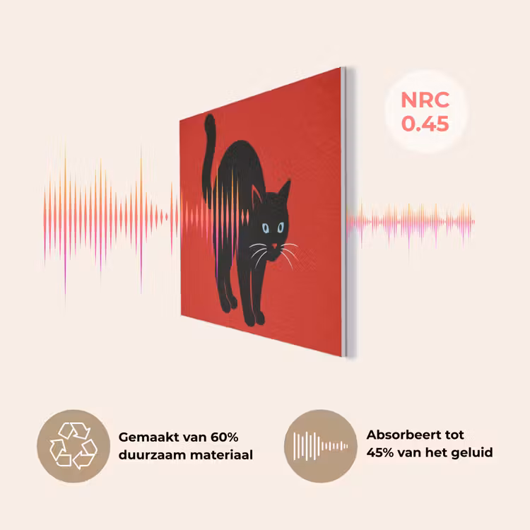 Kat - Zwart - Staart PET vilt klein -USP_NL
