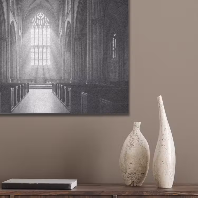 Kerk - Interieur - Lichtstralen - Architectuur - Klassiek PET vilt klein -sfeer6_closeup