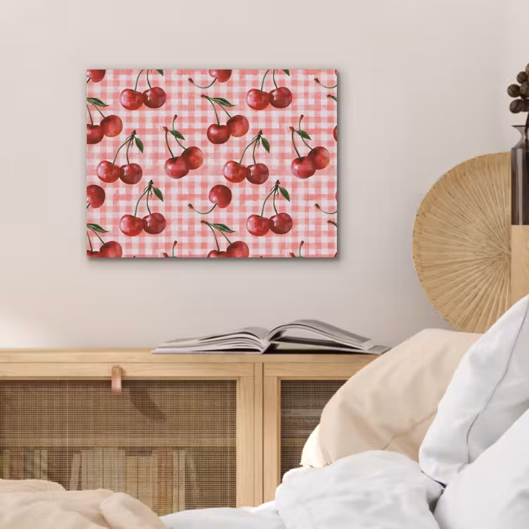 Kersen - Blokken - Rood PET vilt klein 837 -sfeer3