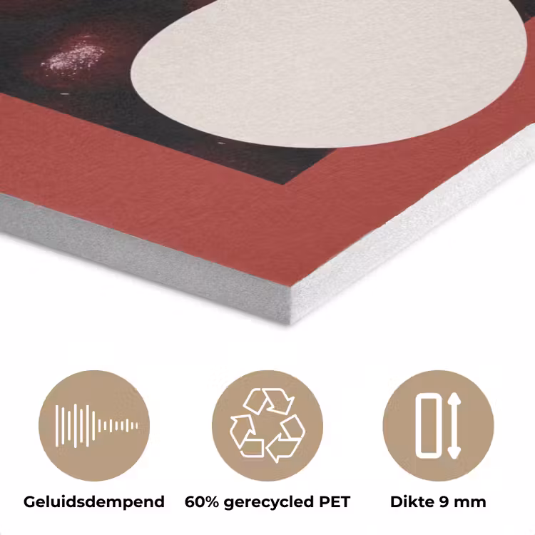 Kersen - Illustratie - Rood PET vilt klein -closeup_NL