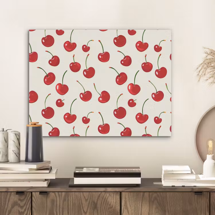 Kersen - Minimalistisch - Rood PET vilt klein 837 -sfeer1