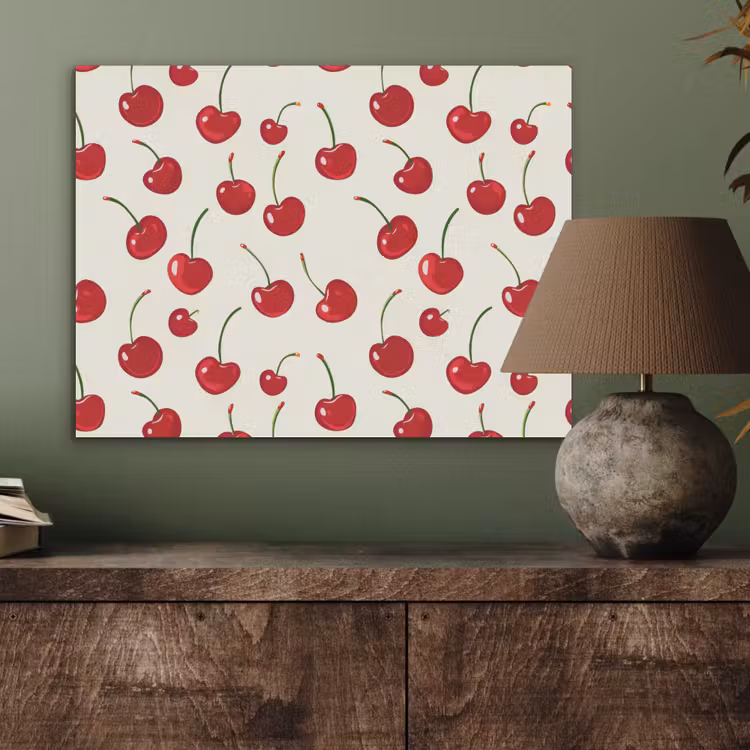 Kersen - Minimalistisch - Rood PET vilt klein 837 -sfeer2