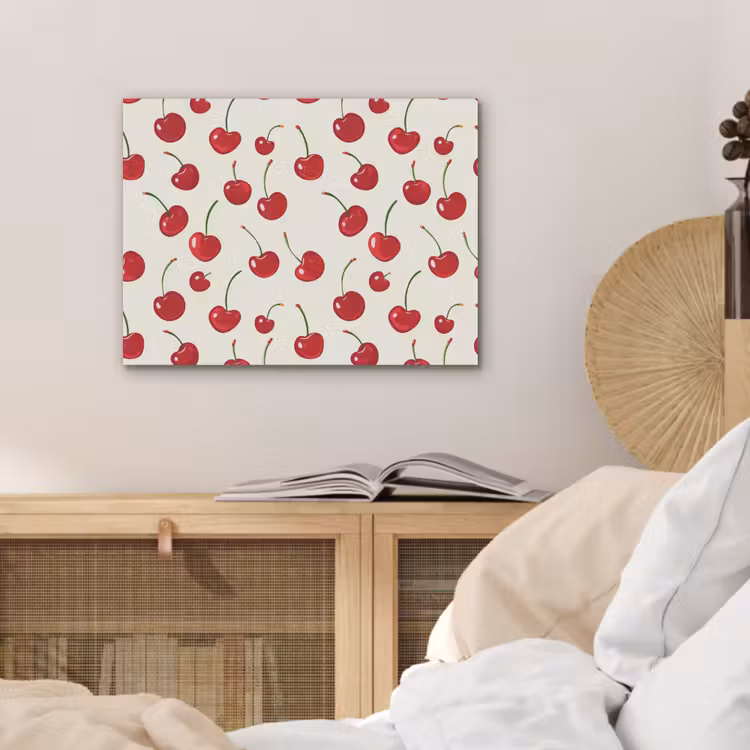 Kersen - Minimalistisch - Rood PET vilt klein 837 -sfeer3