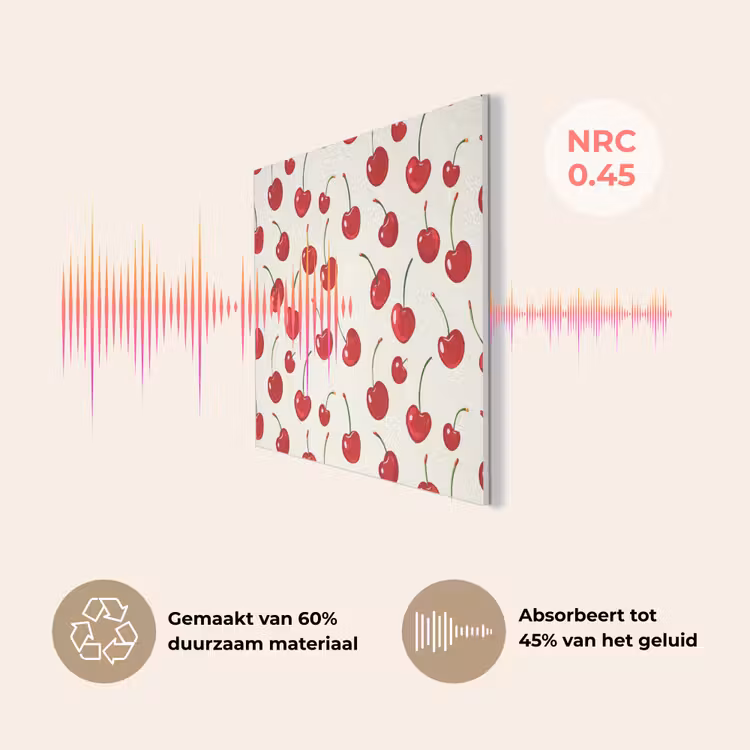 Kersen - Minimalistisch - Rood PET vilt klein 837 -USP_NL