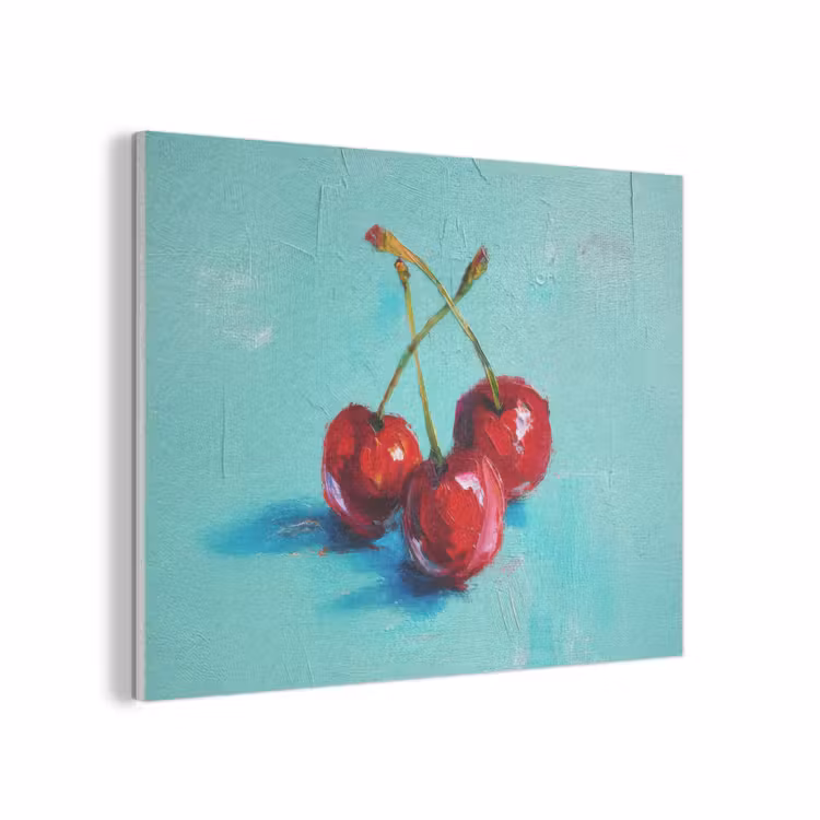 Kersen - Rood - Drie - Geverfd PET vilt klein -3d