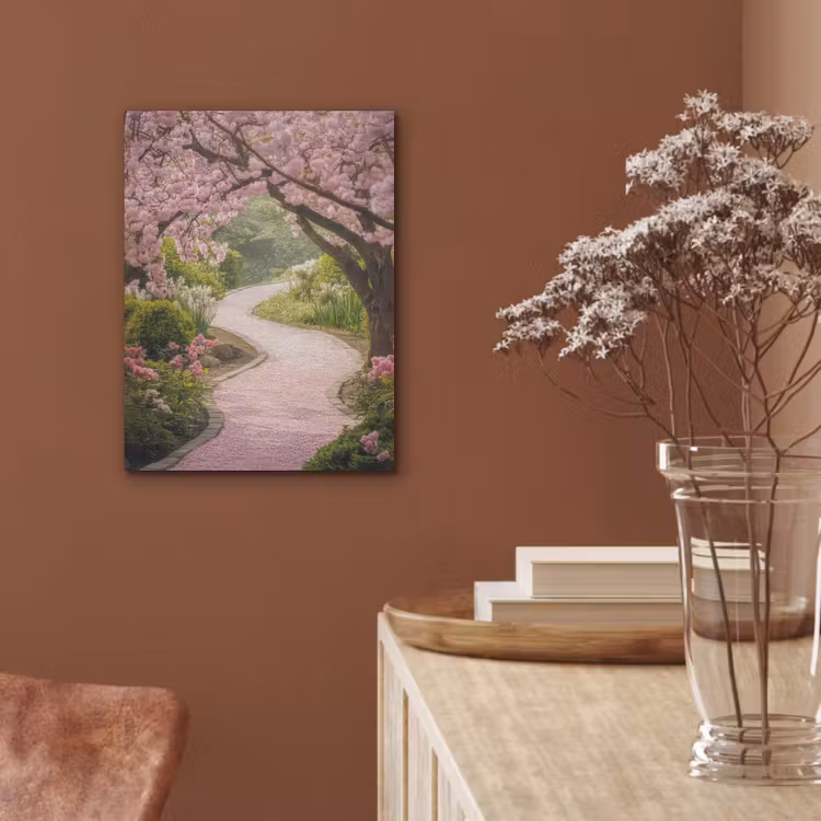 Kersenbloesem - Natuur - Sakura - Pad - Japanse tuin PET vilt klein -sfeer4