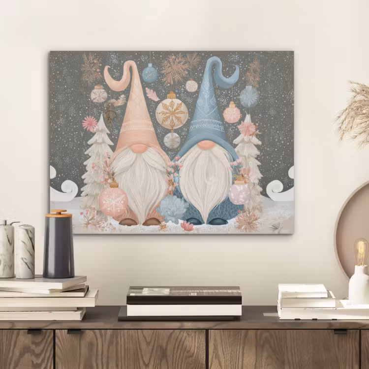 Kerst - Gnomen - Pastel PET vilt klein -sfeer1