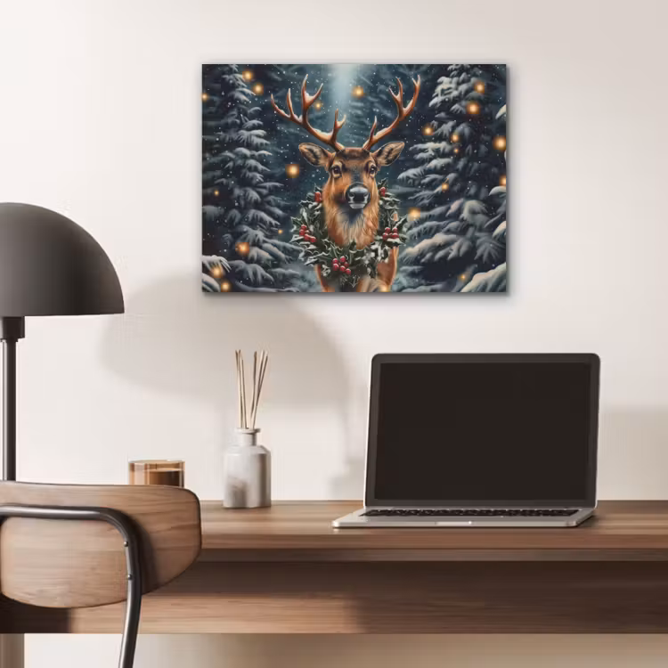 Kerst - Magie - Bos - Kleurrijk PET vilt klein -sfeer5
