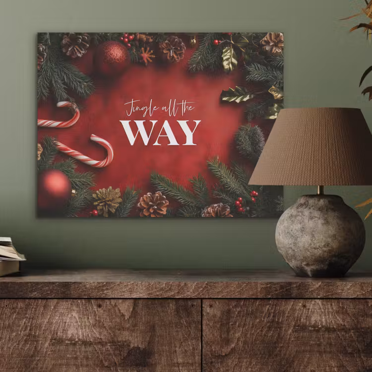 Kerst - Quote - Rood - Kerstballen PET vilt klein -sfeer2
