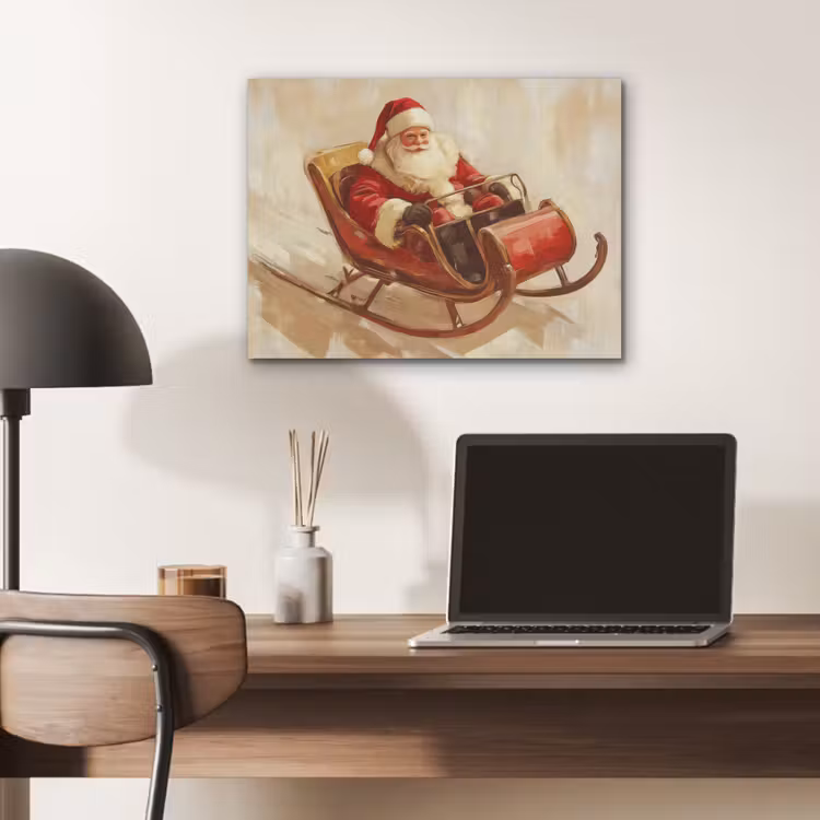Kerst - Slee - Kerstman PET vilt klein -sfeer5