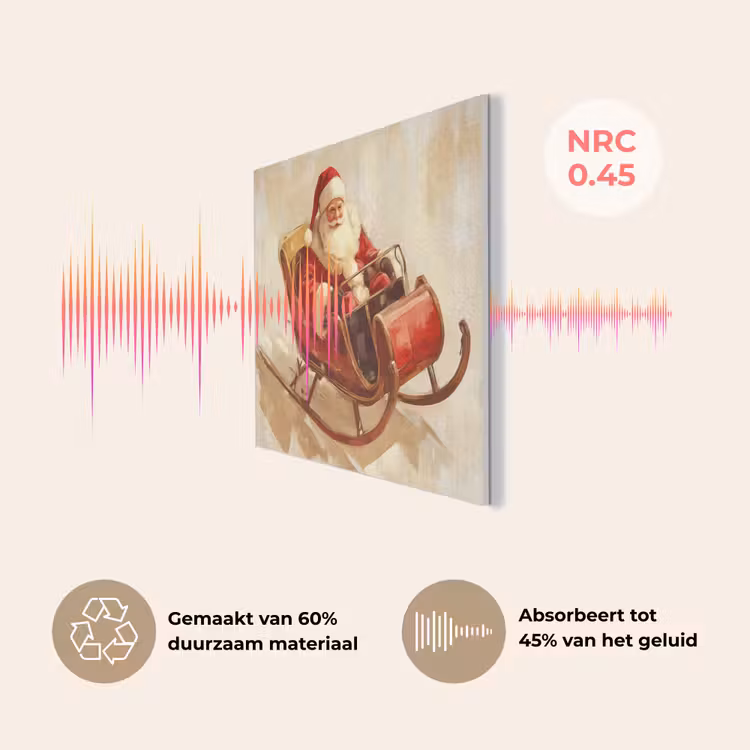 Kerst - Slee - Kerstman PET vilt klein -USP_NL