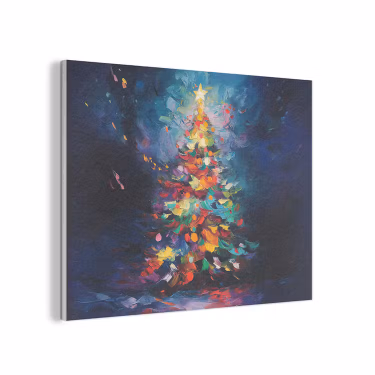 Kerstboom - Kerst - Abstract - Kleurrijk PET vilt klein -3d