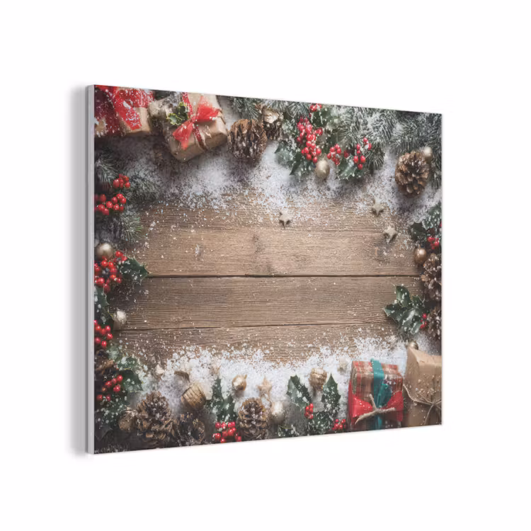 Kerstdecoratie - Geschenken - Hout - Veelkleurig PET vilt klein -3d