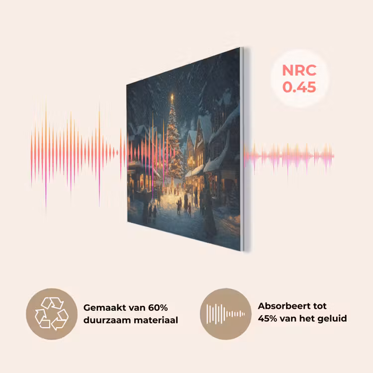 Kerstfeest - Dorp - Donker PET vilt klein -USP_NL