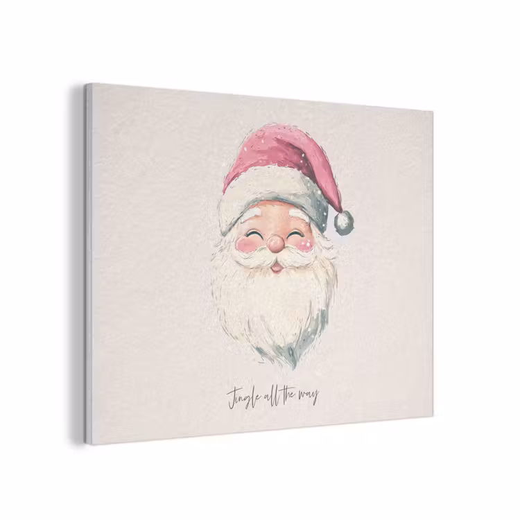 Kerstman - Kerst - Quote - Beige PET vilt klein -3d