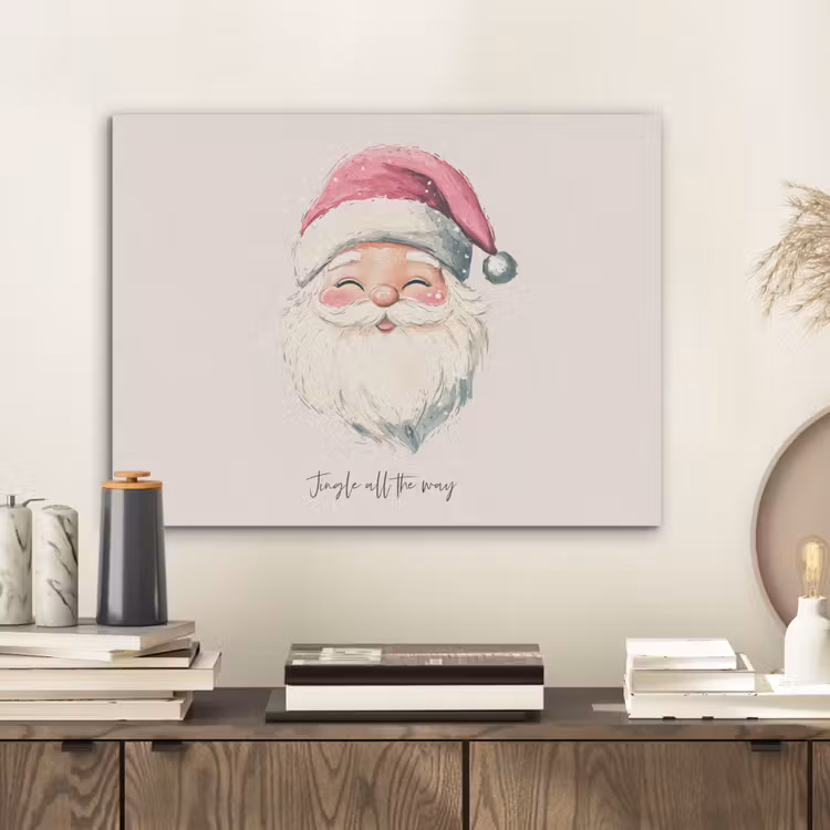 Kerstman - Kerst - Quote - Beige PET vilt klein -sfeer1