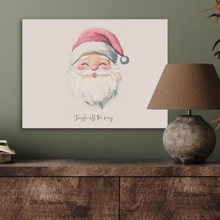 Kerstman - Kerst - Quote - Beige PET vilt klein -sfeer2