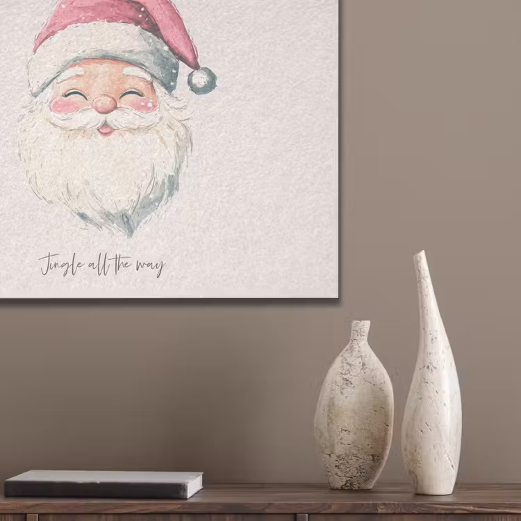 Kerstman - Kerst - Quote - Beige PET vilt klein -sfeer6_closeup