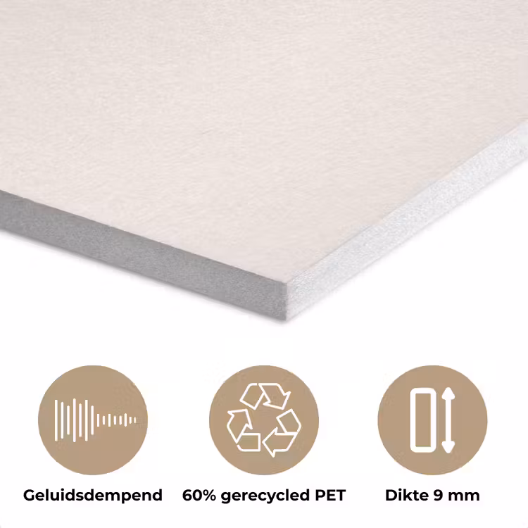 Kerstman - Kerst - Quote - Beige PET vilt klein -closeup_NL
