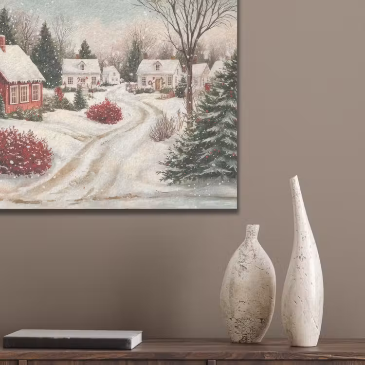 Kerstsfeer - Landelijk - Rood PET vilt klein -sfeer6_closeup