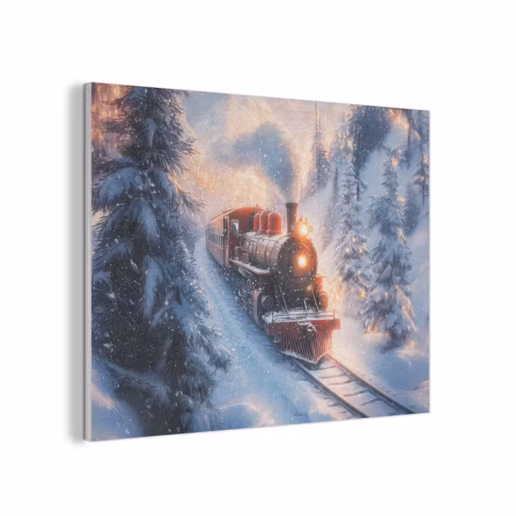 Kersttrein - Sneeuw - Winter - Kerst PET vilt klein -3d