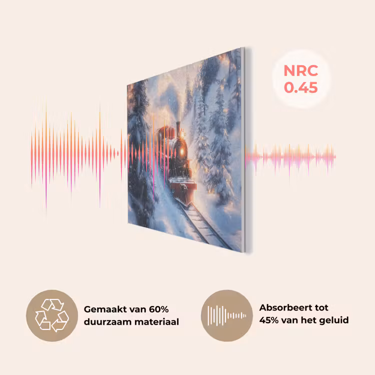 Kersttrein - Sneeuw - Winter - Kerst PET vilt klein -USP_NL