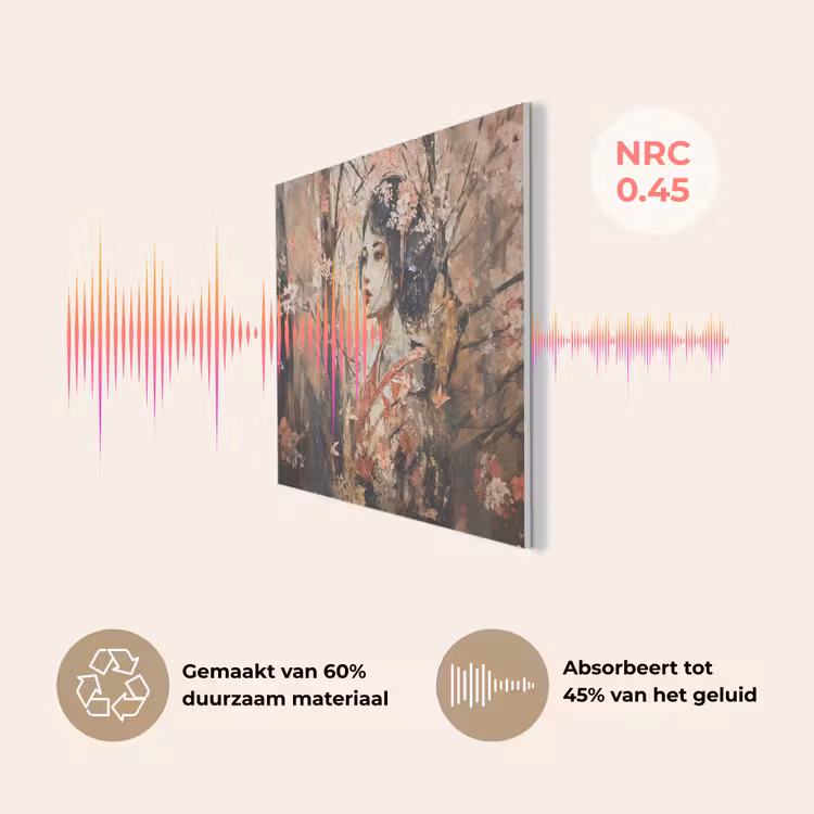 Kimono - Vrouw - kersenbomen PET vilt klein -USP_NL