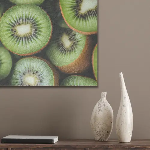Kiwi - Fruit - Groen PET vilt klein -sfeer6_closeup