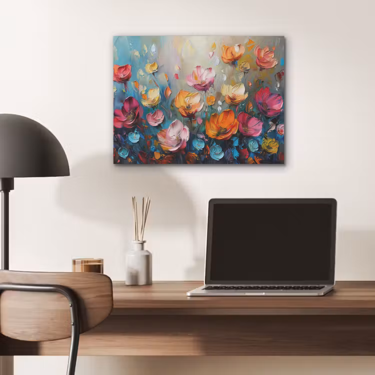 Klaprozen - Bloemen - Kunst - Botanisch PET vilt klein -sfeer5
