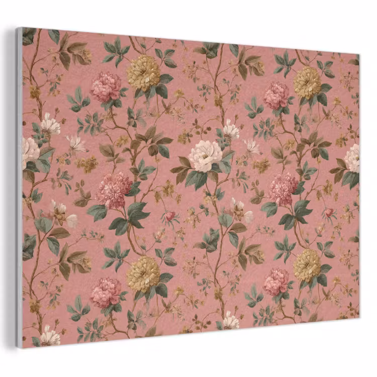 Klassiek - Botanisch - Roze PET vilt klein 837 -3d