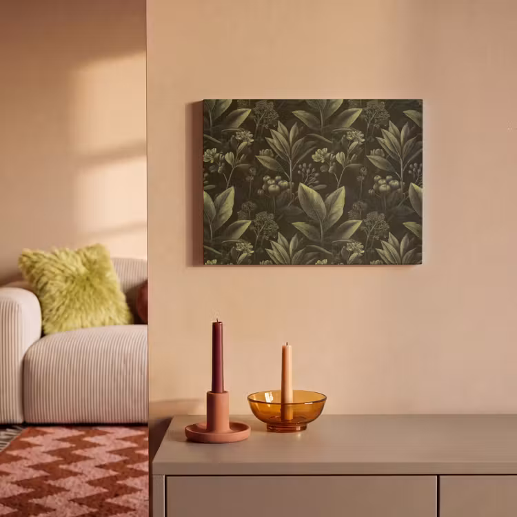 Klassiek - Donker - Botanisch - Planten PET vilt klein 837 -sfeer1