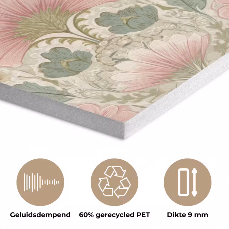 Klassiek - Patroon - Roze PET vilt klein 837 -closeup_NL