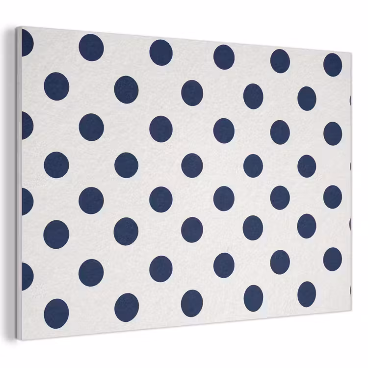 Klassiek - Stippen - Blauw PET vilt klein 837 -3d