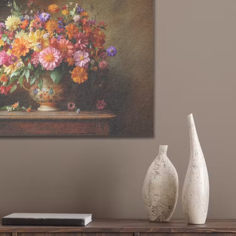 Kleuren - Boeket - Vaas - Hout PET vilt klein -sfeer6_closeup