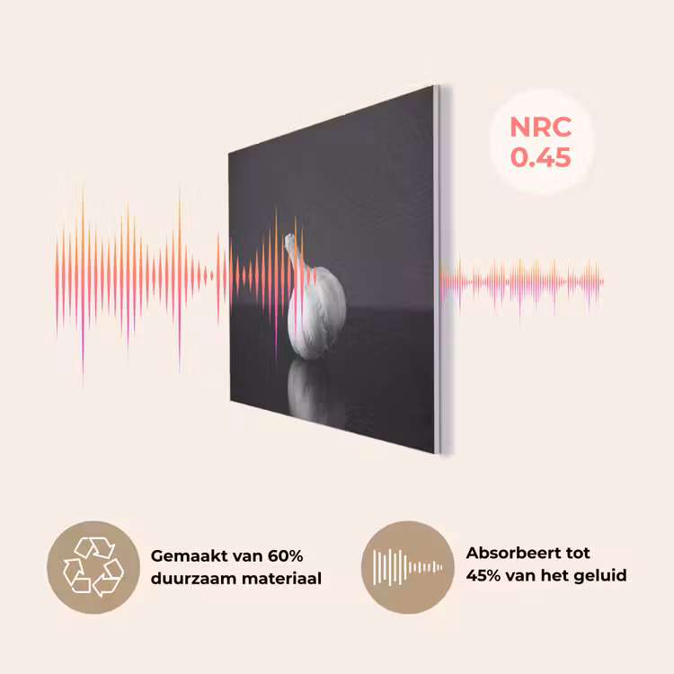 Knoflook - Zwart - Wit PET vilt klein -USP_NL