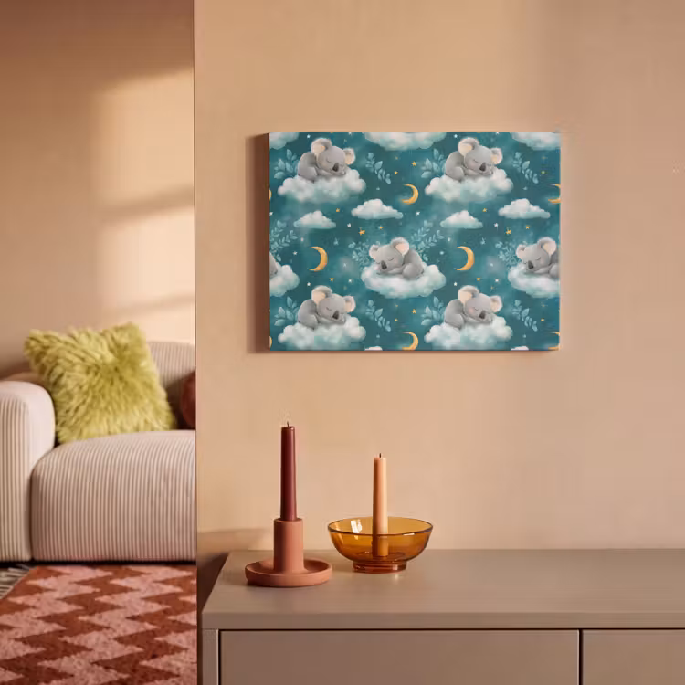Koala's - Betoverend - Blauw PET vilt klein 837 -sfeer1