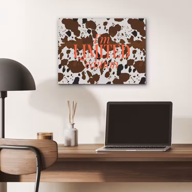 Koeienprint - Limited edition - Rood PET vilt klein -sfeer5